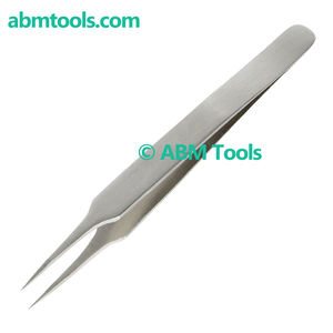 Pinzas de acero inoxidable de grado industrial hechas a medida PATRÓN NO 4 Mango de plástico no magnético con punta dentada Herramienta especial de bricolaje - Product Image 3