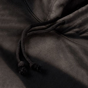 Sun Faded Zip up Hoodies Sudadera de algodón Custom Sun faded Unisex Boxy Waffle Knitted Thermal Men's hoodieshoodie hombres - Product Image 3