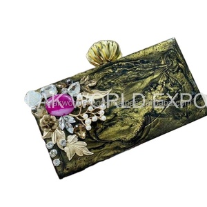 FALAK WORLD EXPORT-Pochette vintage pour mariage, pochette de soirée de style bohème, ensemble portefeuille et sac faits à la main - Product Image 4
