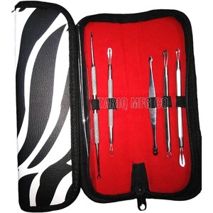 Nueva llegada 5 uds removedores de espinillas de acero inoxidable Whitehead Pimple Spot Comedone Acne Extractor Popper Kit de herramientas - Product Image 3