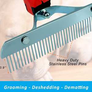 Multi-Purpose Electric Foldable Durable Pet Grooming Comb Laser Technology for <b>Dogs</b> Cats Horses Lice Comb Professional Results - Product Image 3