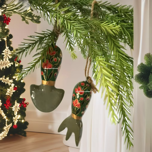 Kashmir Handmade Christmas <b>Tree</b> <b>Stand</b> Accessories Paper Mache Ornaments Garden Tools the Eco-Friendly Nature - Product Image 1