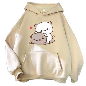 Sudadera con capucha informal holgada de manga larga para mujer europea y N - Product Image 6