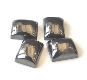 Hématite noire naturelle, cabochon rectangulaire 3x5mm-20x30mm, dos plat, pierre précieuse en vrac à effet chromatique pour la fabrication de bijoux, prix de gros - Product Image 5