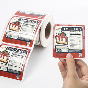 Пользовательский логотип, виниловая Водонепроницаемая печать, пищевая бутылка, липкая этикетка с логотипом для бутылки, рулонная упаковка, этикетка, печать этикеток - Product Image 1