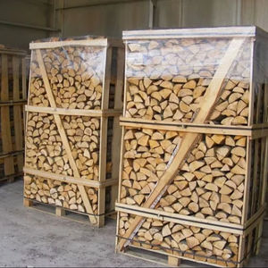 Bûches de bois d'aulne de forme carrée de 17 cm, séchées au four, à combustion longue durée, qualité chêne, fendues, économiques, liées à l'énergie, chêne séché au four - Product Image 1