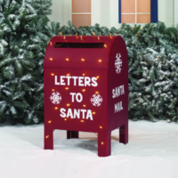 Boîte aux lettres murale moderne personnalisée pour jardin, avec logo, taille et design sur mesure, thème de Noël, en acier galvanisé et inoxydable, OEM