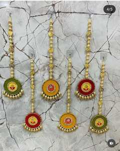 Fashion Handmade Latkan Stylish Heavy Decorative Latlan <b>For</b> Side <b>Door</b> Hanging Decoration Mehndi Indian Wedding Party Backdrop - Product Image 5