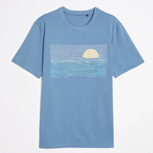 เสื้อยืดพิมพ์ลายใส่สบายๆและเสื้อยืดวัสดุยืดได้คอไร้ป้ายและโครงสร้างน้ำหนักเบา - Product Image 1