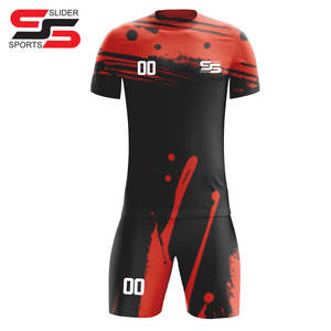 Uniforme de Fútbol Personalizado para Hombre, Transpirable, de Secado Rápido, para Entrenamiento, Deportes de Equipo, 2 Piezas, Verano - Product Image 1