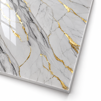 Panneau mural en vinyle imperméable WYRAX, motif géométrique blanc et gris brillant, design moderne pour salle de bain, salon, fond de télévision