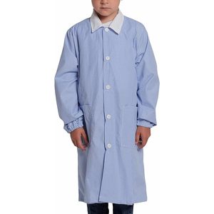 Tablier d'école bleu pour garçons du groupe CBF Balducci pour les élèves du primaire, durable et confortable, en polyester/coton, uniforme - Product Image 1