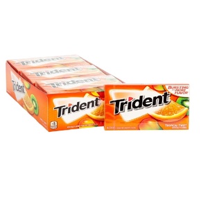 Premium quality export Tridentt Tropical Twist Gum wholesale bulk packaging fresh fruity chewing gum for global buyers - Product Image 3