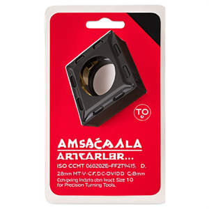 Inserto de Torneado Indexable con Recubrimiento MT-CVD ISO CCMT 060202E-FF2T9415 D. 2.8mm, Paquete de 10 para Herramientas de Torneado de Precisión - Product Image 2
