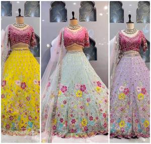 Lehenga Choli de qualité supérieure avec broderie lourde Collection de mariage Lehenga Choli accessible à un prix raisonnable - Product Image 5