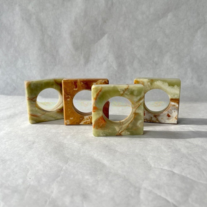 Porte-serviettes personnalisé en onyx vert poli, support multi-serviettes, décoration de table élégante, accessoires de salle à manger de luxe, idée cadeau - Product Image 4