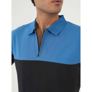 เสื้อโปโล ARAYA ODM ลำลอง ปักลายซิป สีเข้ม ลายเรียบ คุณภาพสูง ผ้าถัก ไซส์ 6XL ทรงปกติ Unze London - Product Image 5