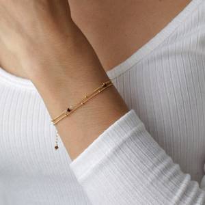 Bracelet à breloques en argent sterling 925 avec pierre œil de tigre, fait main, tendance, best-seller, vente flash, bijou minimaliste, cadeau idéal pour les fêtes - Product Image 2
