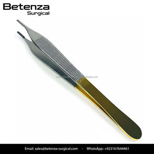 Pinces à tissus Adson Brown de haute précision TC 7x7, dents fines, pointes dentelées délicates, durables, usage chirurgical, acier inoxydable médical - Product Image 2