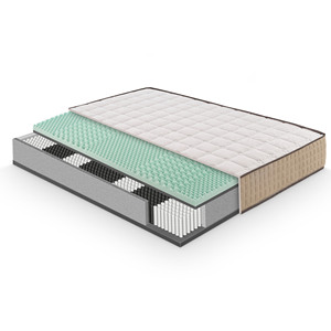 Materasso a molle insacchettate 800 Made in Italy, altezza 26 cm, 5 zone di differenza di rigidità, H3, 5 cm Memory Foam, 100% Produzione Italiana - Product Image 5