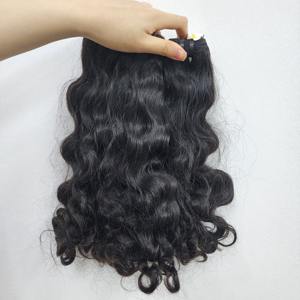 Extensiones de cabello OEM profesionales de doble trama, máquina de tejido de cabello vietnamita con rizos italianos Remy virgen de alta calidad, todos los colores - Product Image 6