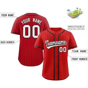 Camiseta de Béisbol Estadounidense Transpirable, Camisetas de Béisbol Unisex Personalizables de Alta Calidad con Número Personalizado - Product Image 4