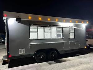 2025 remorques mobiles de camion de restauration rapide en acier inoxydable personnalisées entièrement équipées avec cuisine pour le café et la crème glacée - Product Image 2