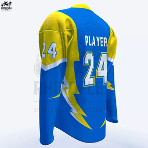 Maillot de hockey sur glace d'équipe sportive de haute qualité Logo personnalisé Coupe ajustée 100% polyester Respirant - Product Image 4