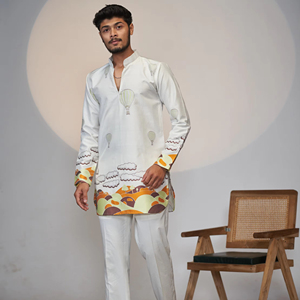 ชุดคู่ลูกโป่งผลิตจากผ้า kurta kurti lengha - Product Image 5