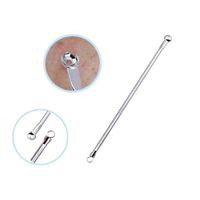 Kit d'outils d'extraction d'acné à Double tête en acier inoxydable, 4 pièces, outils d'élimination des points noirs