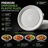 Assiettes rondes jetables en plastique pour la restauration, les événements et l'emballage à emporter – Vente en gros