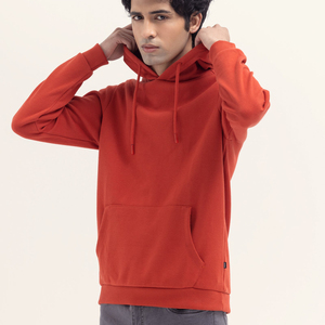 Sweat-shirts à capuche unisexes 100% coton, couleur unie, polaire d'hiver, imprimés personnalisés, brodés, streetwear décontracté, OEM, teinture unie, 400g - Product Image 1