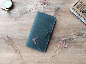 Monogramed Leather Travel <b>Wallet</b> <b>Family</b> Document Organizer RFID Blocking Button Gift for Woman Christmas <b>Passport</b> Holder - Product Image 6