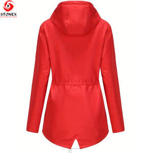 Veste coupe-vent à capuche pour femme, légère, d'hiver, à fermeture éclair, séchage rapide, personnalisable, de haute qualité - Product Image 5