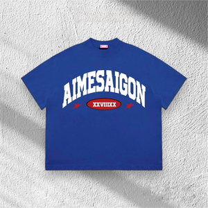 Camiseta Unisex ODM OEM Boxy de talla grande bordada de longitud corta hecha en Vietnam para adolescentes, hombres y mujeres - Product Image 6