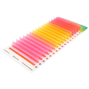 Extensiones de Pestañas de Marca Privada, Color Oscuro, Esponjosas, Suaves, Bandeja Mixta, Extensiones de Pestañas de Colores, Pestañas de Visón al por Mayor - Product Image 3