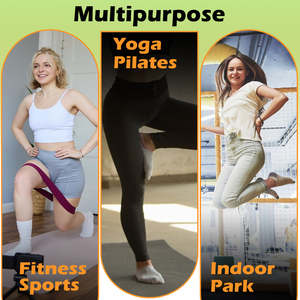 Calcetines de Yoga, Pilates y Barre Antideslizantes de Moda con Lazo Rosa y Cordones, Diseño Personalizado con Logotipo - Product Image 2