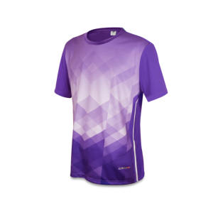 เสื้อกีฬาพิมพ์ซับลิเมชันดีไซน์ไร้กาลเวลาเสื้อไมโครโพลีเอสเตอร์ใส่สบาย100% 145 GMS - Product Image 1