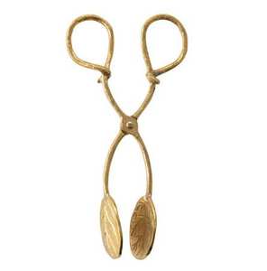 Pinces de cuisine en laiton pur fabriquées à la main, antidérapantes, pour servir les aliments, steak, pain, salade, outil de cuisson résistant à la chaleur, en métal - Product Image 4