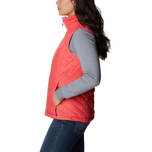 Chaleco Corto Acolchado Personalizable para Mujer, Impermeable, con Cierre, Capucha, Sin Mangas, Estilo Casual, para Invierno - Product Image 3