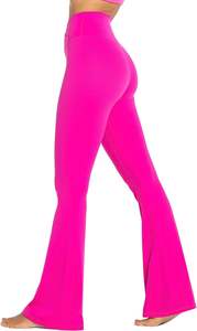 กางเกงขาบานเอวสูงระบายอากาศได้ดีของผู้หญิงหลายสีมีสไตล์ขนาดใหญ่ขายส่งขนาดพิเศษ XL - Product Image 5