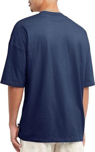Camiseta de gran tamaño Boxy-Fit para hombre de calidad superior Camiseta en blanco de tela de punto de algodón pesado - Product Image 3
