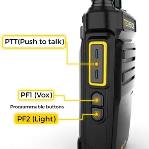 Walkie Talkie TechSide TS-T1MIC+4 con Licencia Gratuita PMR446, 16 Canales, IP54, VOX, USB Tipo-C, Carga Rápida, Clonación Wi-Fi, Precio de Fábrica - Product Image 5
