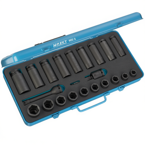 Hazet 23-Piece <b>Impact</b> <b>Socket</b> Set 1/2'' Hexagonal Square with Traction Profile - Product Image 2