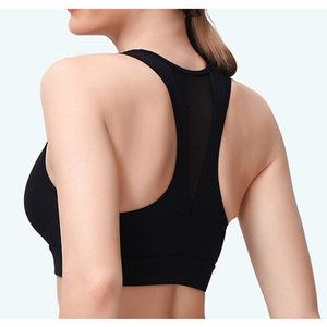 New Sexy Women Sports Bra Top Exercise Gym Bra for Women Sexy Pad Mesh <b>Back</b> Lift up Seamless Bra - Product Image 5