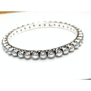 กำไลเงินสเตอริ่ง925ทำด้วยมือกำไลข้อมือไข่มุกน้ำจืดธรรมชาติขนาด2-6เครื่องประดับเงินของขวัญสำหรับผู้หญิง - Product Image 5