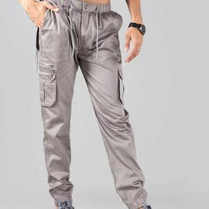 Stylish High-Waisted Men's Cargo Pants Comfortable 100% Cotton breathable Street Fashion Look with Convenient Pocket Design - Product Image 3