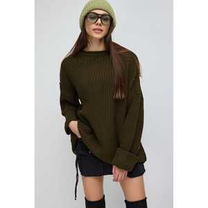 เสื้อสเวตเตอร์ถักทรงหลวมแบบลำลอง - Product Image 2