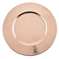 Assiette de présentation en acier inoxydable finition argent 100 pièces Écologique Luxe Élégant Décoration de table pour événements