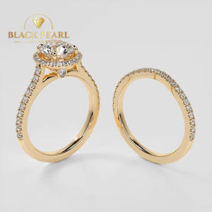 แหวนแต่งงานและหมั้นเพชรโมอิสซาไนต์ CVD 1 กะรัต ดีไซน์สวยงาม ผลิตตามสั่ง ตัวเรือนเงินแท้ สไตล์คลาสสิก เหมาะเป็นของขวัญสำหรับผู้หญิงในงานปาร์ตี้ - Product Image 4